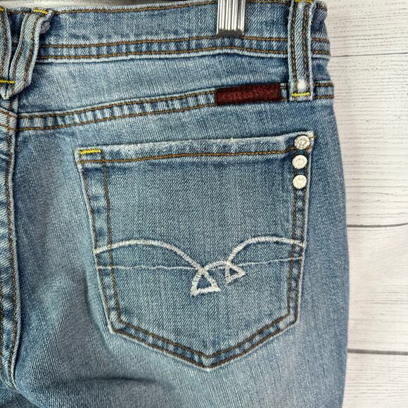 Miss Me Womens size 28 Flare Leg Y2K JP4193NE Gatsby Denim Jeans - Picture 7 of 11